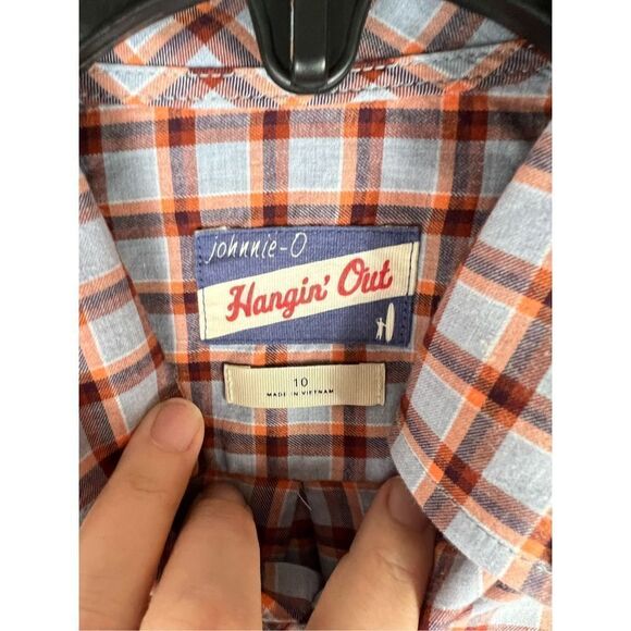 Johnnie-O Hangin Out Boys Button Shirt Size 10 - Picture 2 of 3